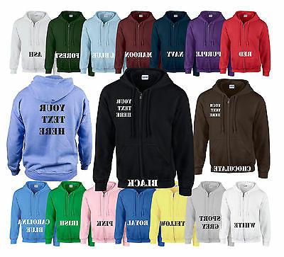 felpa con cappuccio zip personalizzato su ordinazione