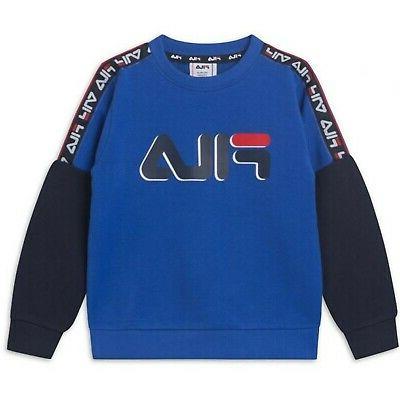 diego felpa in cotone azzurro da bambino