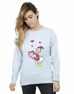 disney donna donald duck love heart felpa