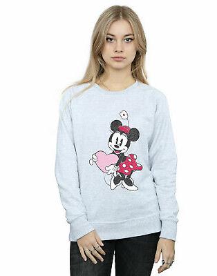 disney donna minnie mouse love heart felpa