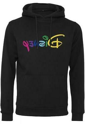 disney rainbow logo emb hoody mc351 streetwear