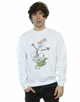 disney uomo frozen olaf and troll felpa