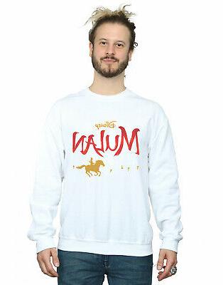 disney uomo mulan movie logo felpa