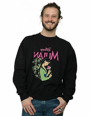 disney uomo mulan pink magnolia felpa