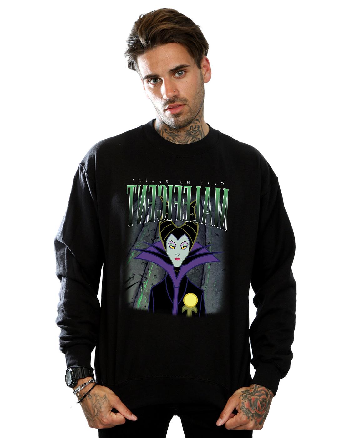 disney uomo sleeping beauty maleficent montage felpa