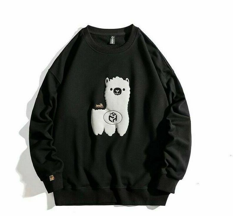 divertente alpaca 3d stampato uomo felpe autunno