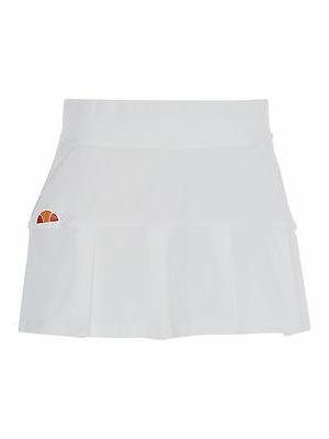donna amelia pieghe tennis gonna bianco