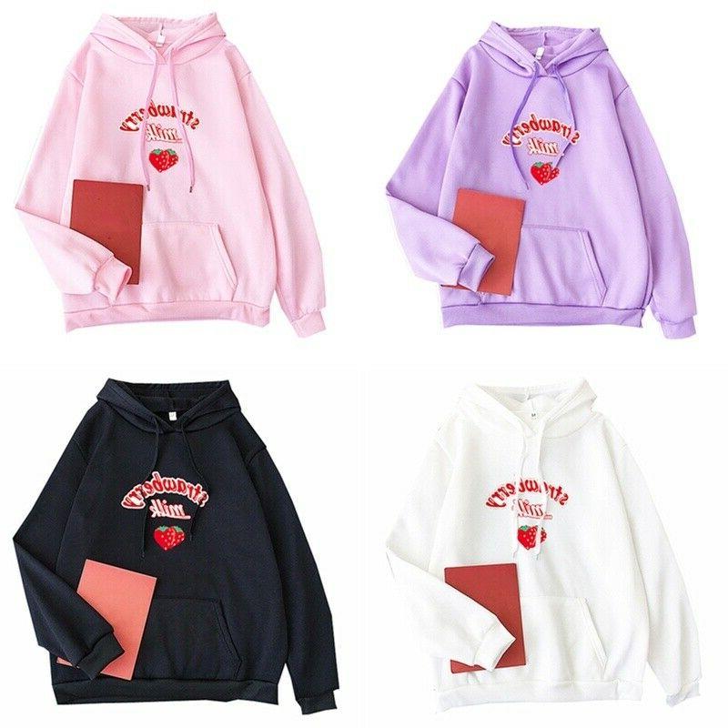 donna bambina carino felpa pullover felpa giapponese