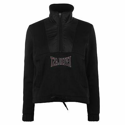 donna felpa 1 2 zip foderata manica