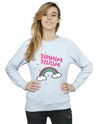donna minnie mouse rainbow dots felpa