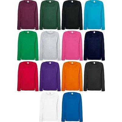 donna misto cotone leggero raglan felpa