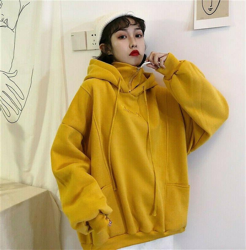 donna oversize felpe pile felpa con cappuccio