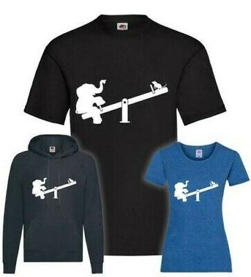 elefantenwippe t shirt pullover felpa con cappuccio