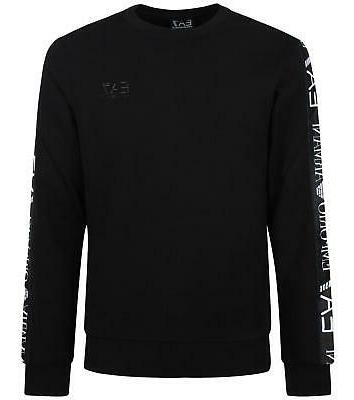 emporio armani 7 felpa uomo nero girocollo