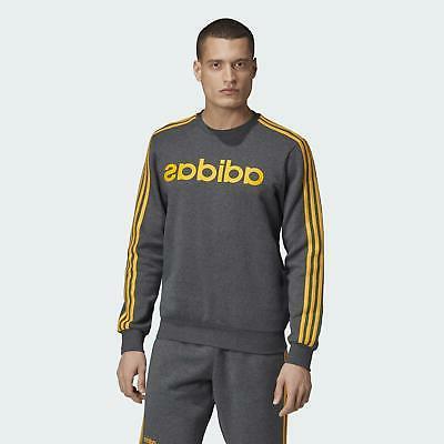essentials mens 3 righe felpa girocollo maglione