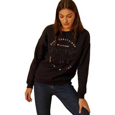 established crew felpe abbigliamento donna nero