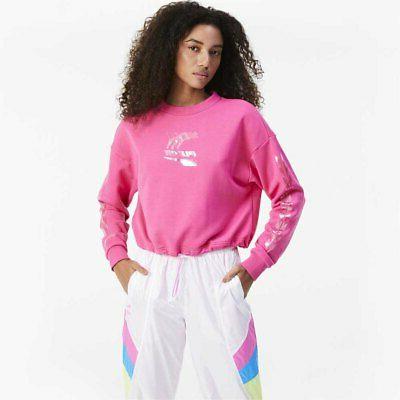 evide crew felpe abbigliamento donna rosa