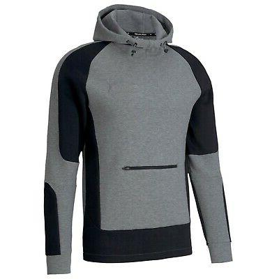evostripe felpa cappuccio in cotone grigio da