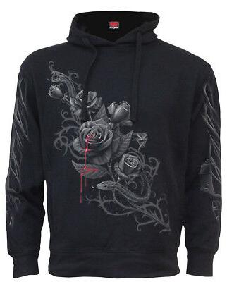 fatal attraction felpa teschio goth darkwear rose