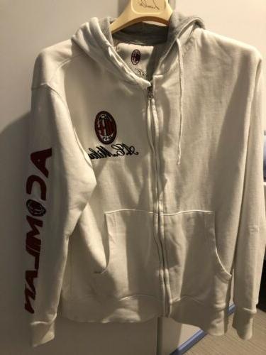 felpa ac con cappuccio originale taglia xs