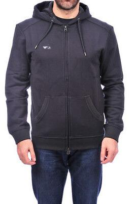 felpa aj sweatshirt hoodie cotone uomo blu