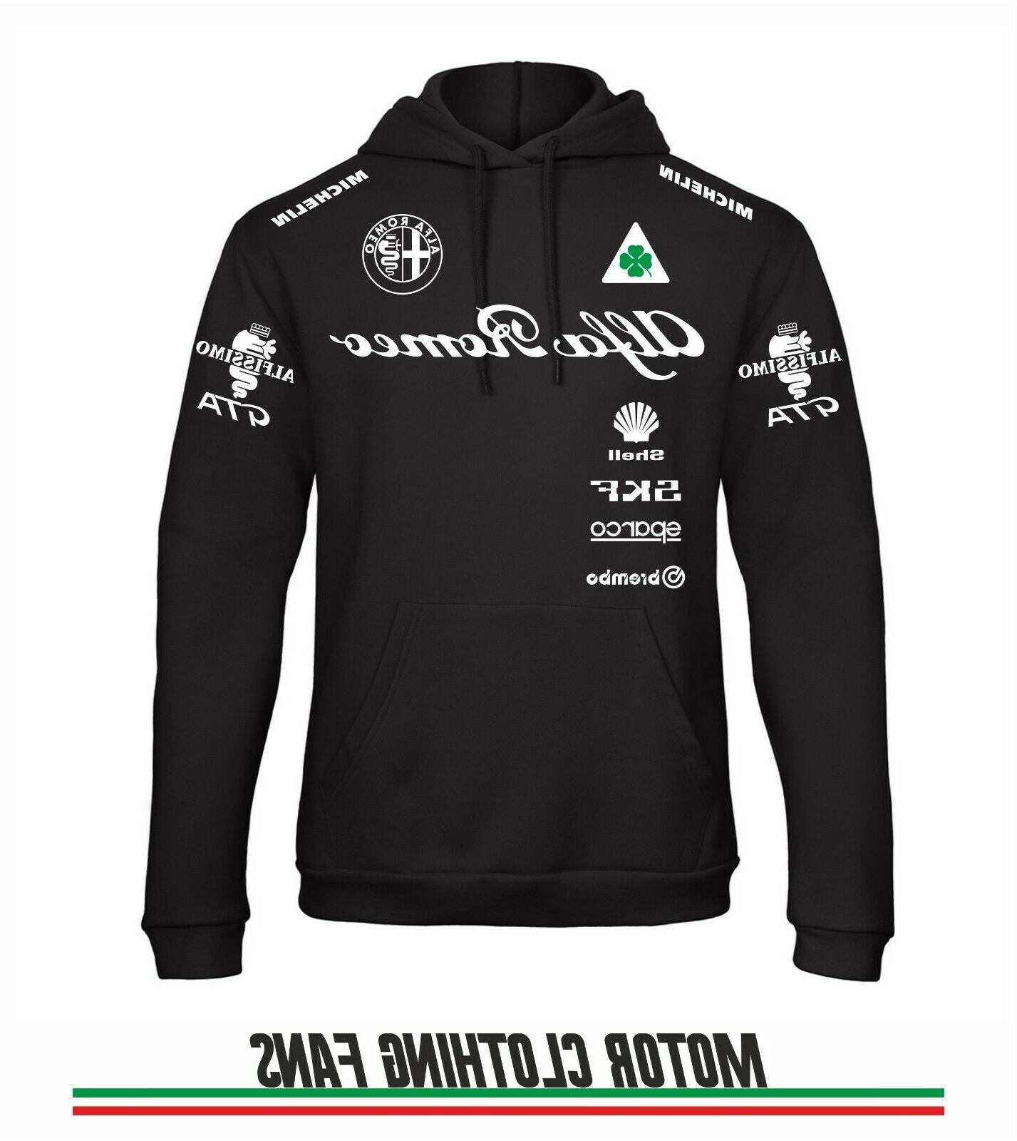 felpa alfa romeo quadrifoglio sweatshirt italia corse