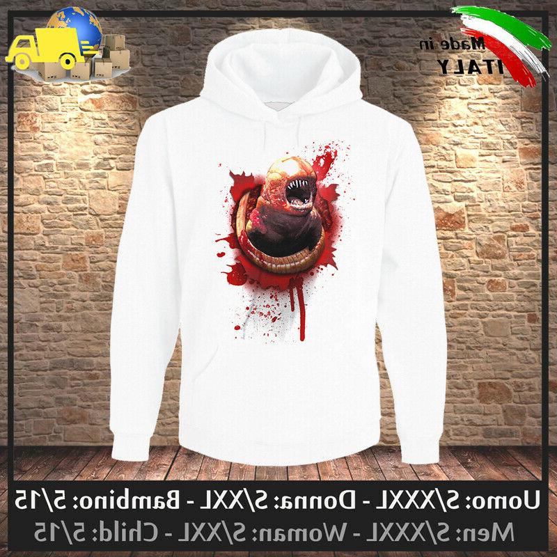 felpa alien hoodie sweatshirt film vintage 90s