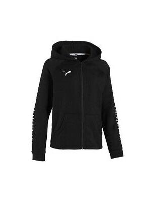 felpa alpha jacket ragazza cappuccio cotone nero