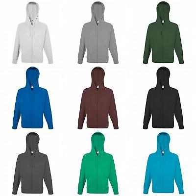 felpa aperta con zip con cappuccio uomo