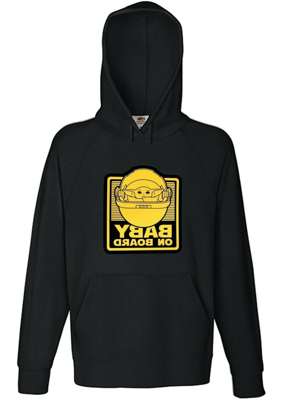 felpa baby yoda baby on board nera