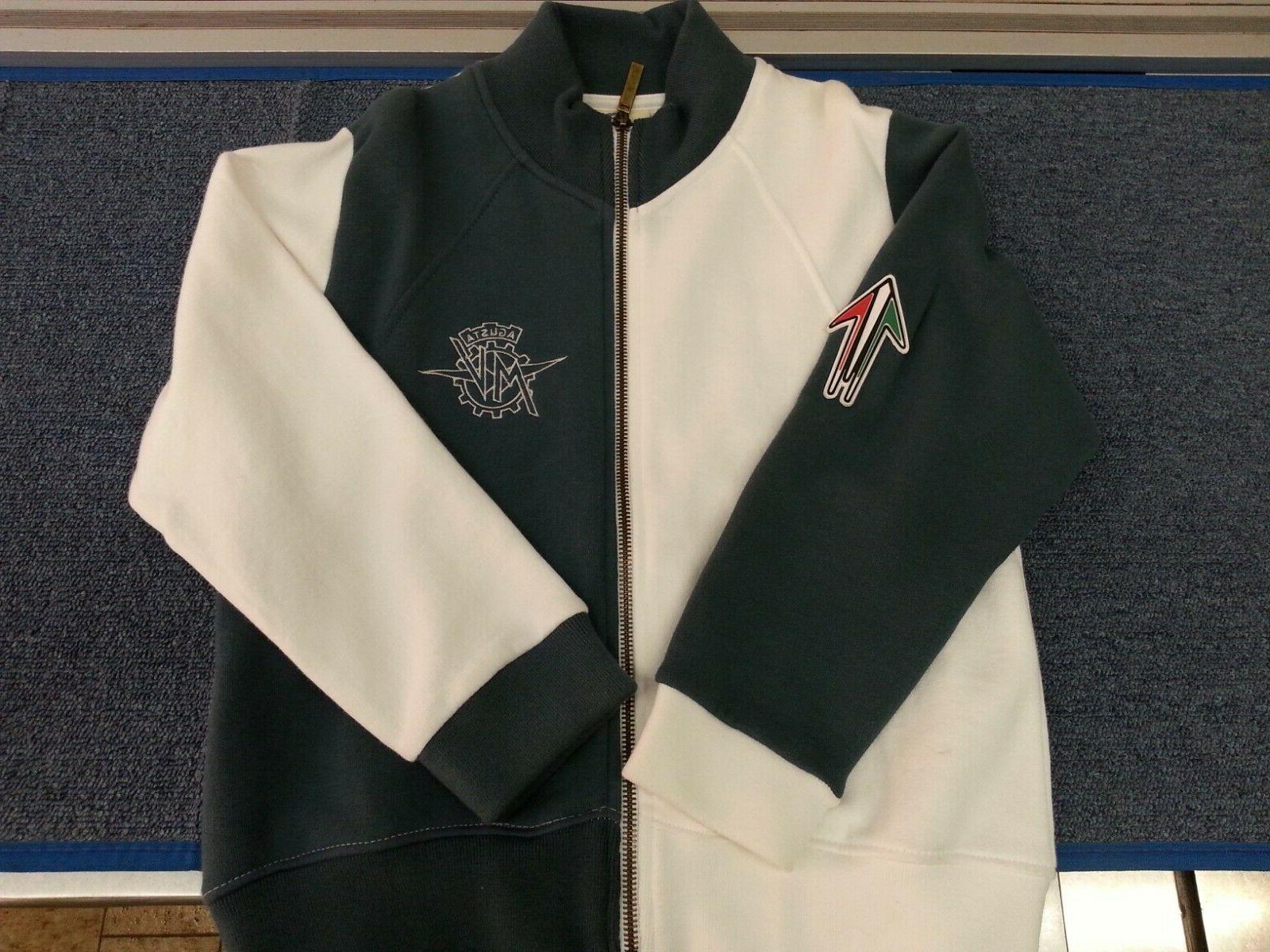 felpa bambino istituzionale zip intera bianco blu