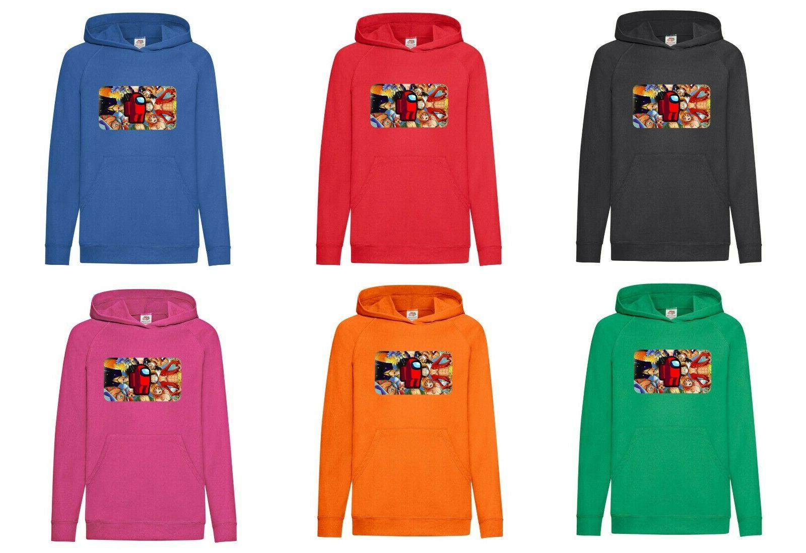 felpa bambino leggera con cappuccio personaggi among