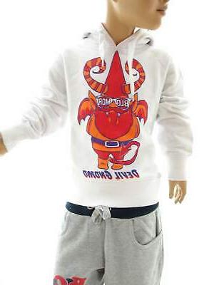 felpa bambino maglia gnomo bianco ultima tg