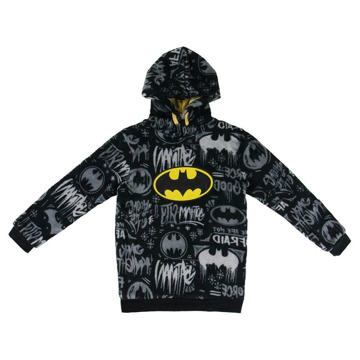 felpa batman logo invernale morbida ragazzo dc