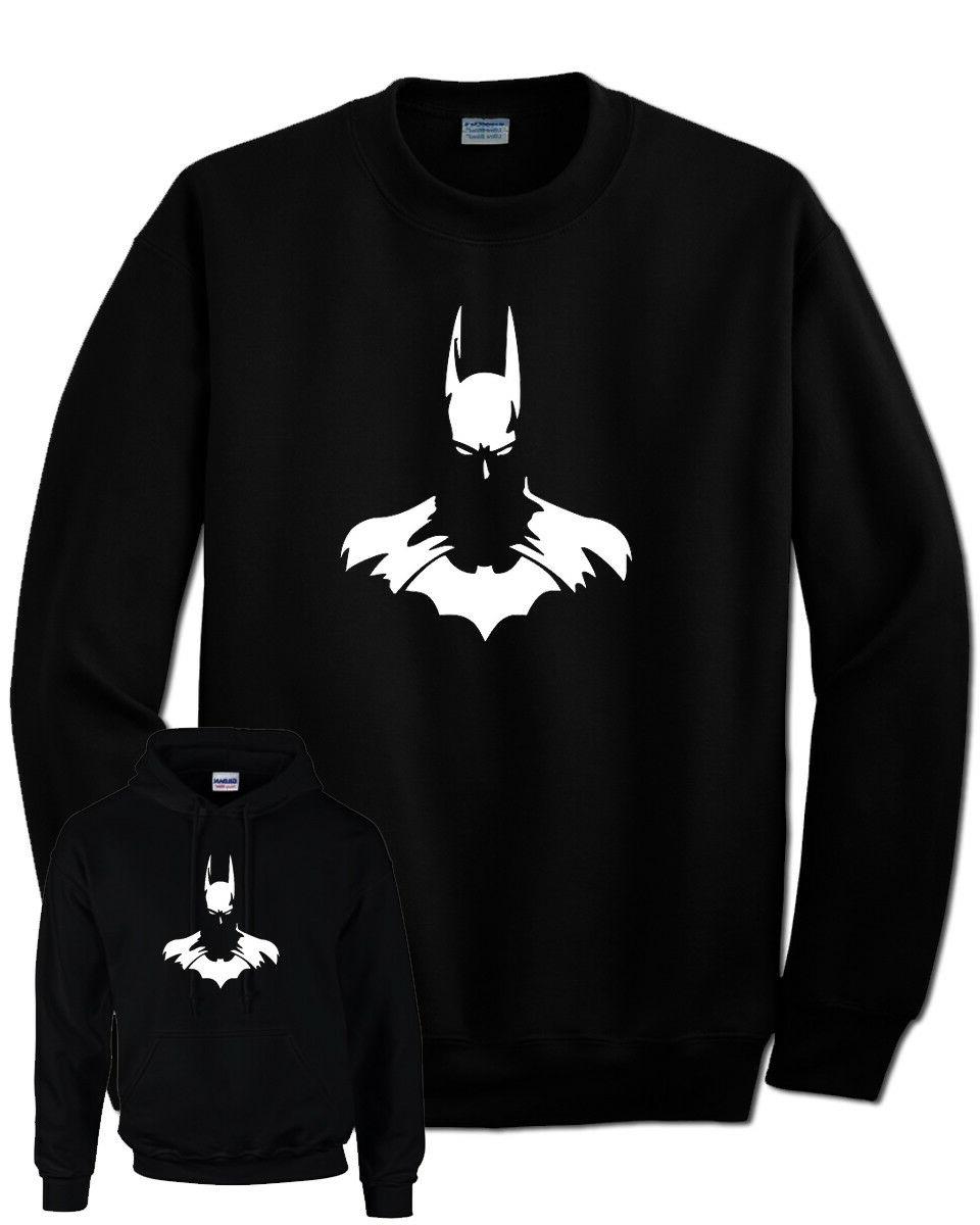felpa batman nera con e senza cappuccio