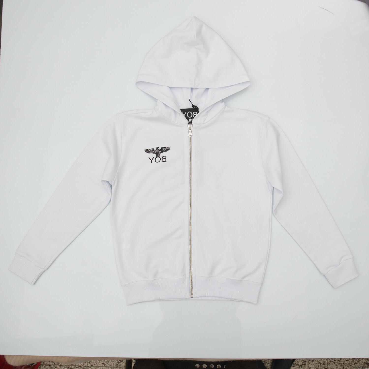 felpa bianca con zip taglia m gfbl181102j