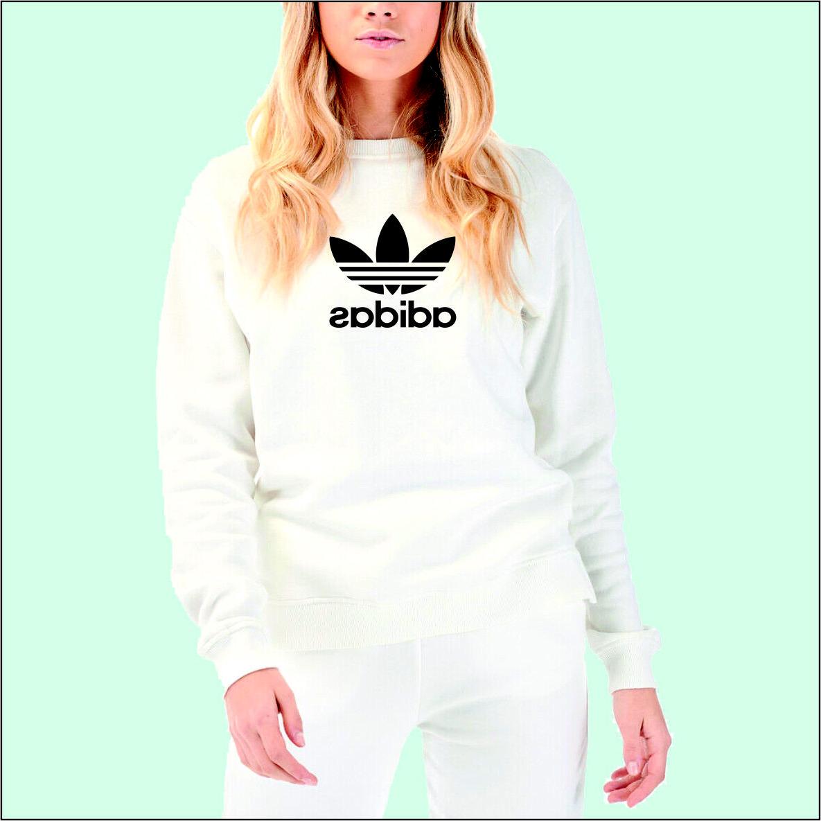 felpa bianca donna personalizzata logo adidas felpa
