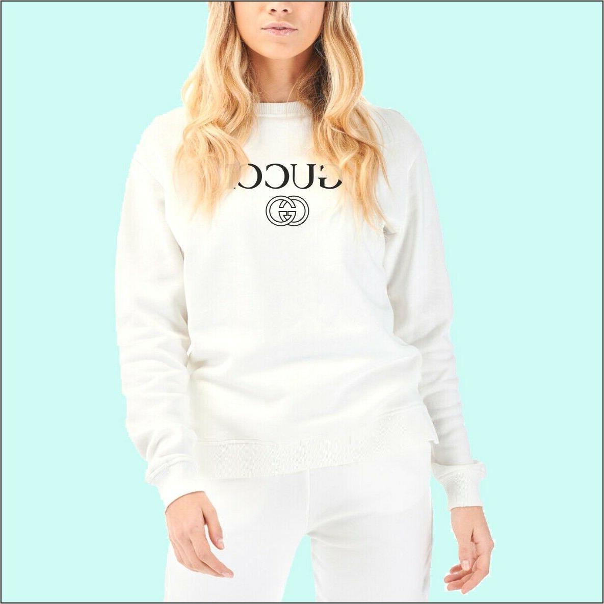 felpa bianca donna personalizzata logo gucci felpa