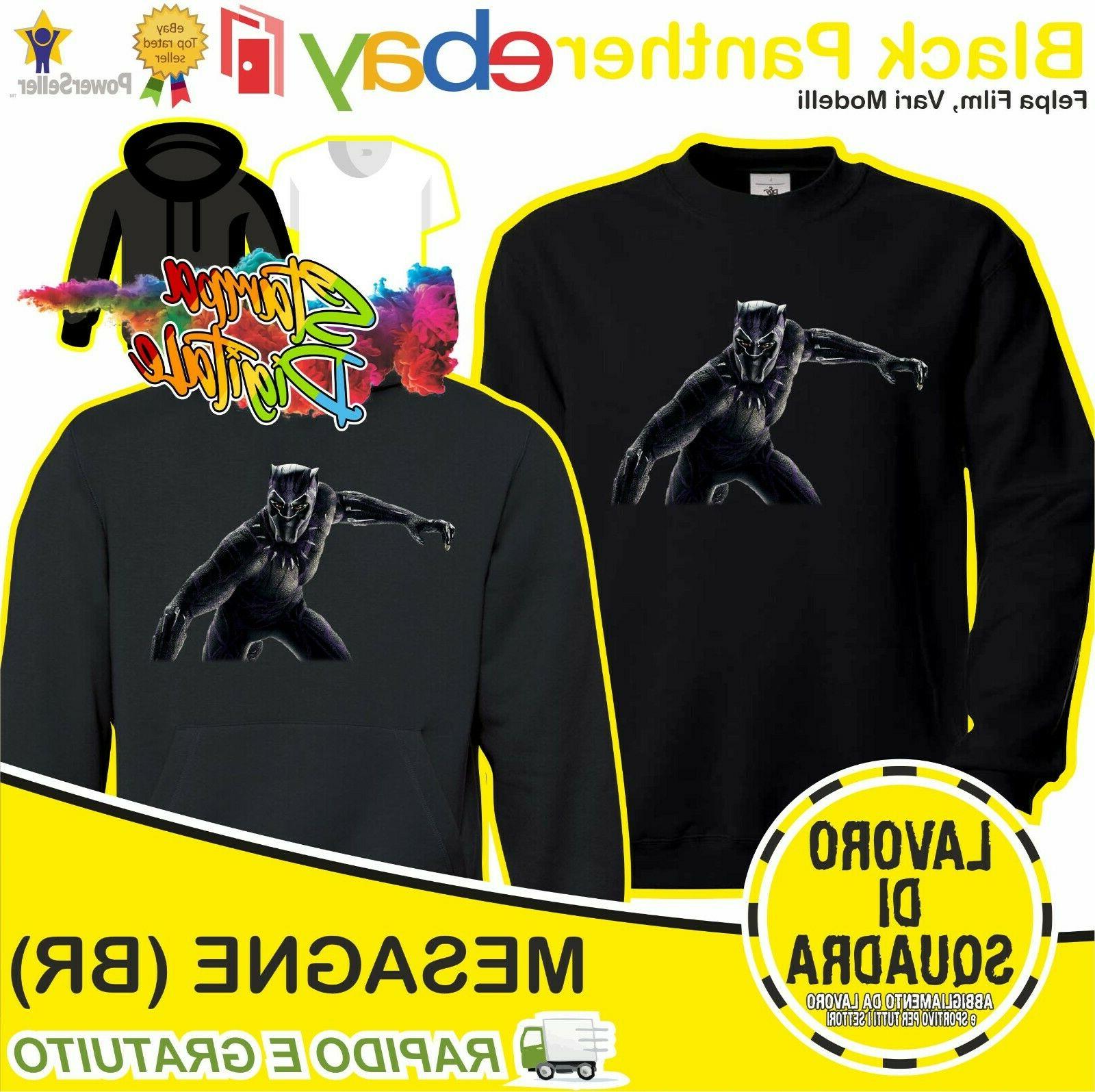 felpa black panther marvel film fantasy eroi