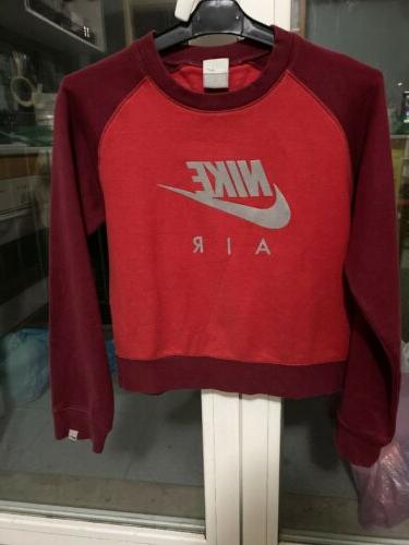 felpa bordeaux e rossa con scritta grigia