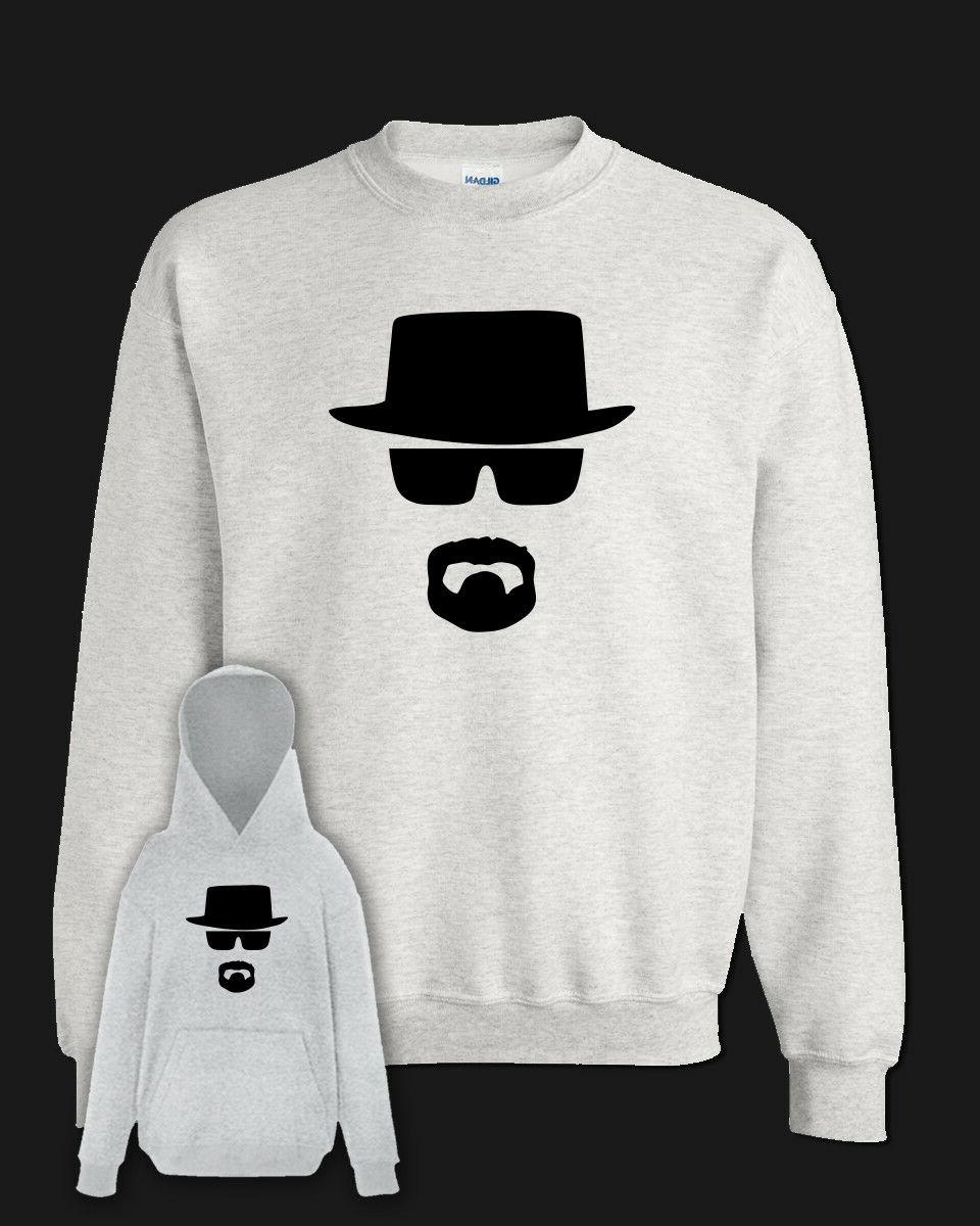 felpa breaking bad walter white grigia con