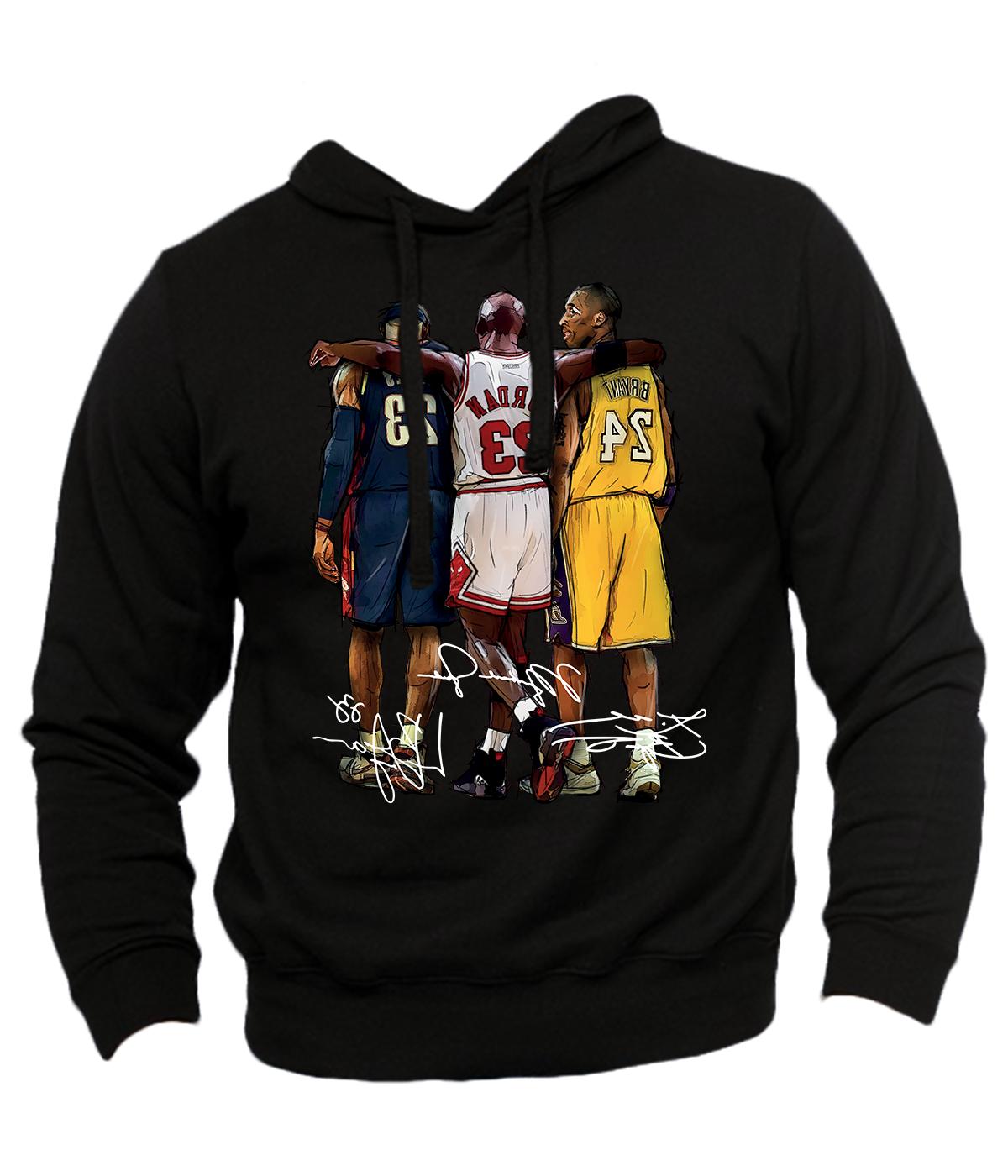 felpa campioni nba basket michael jordan lebron