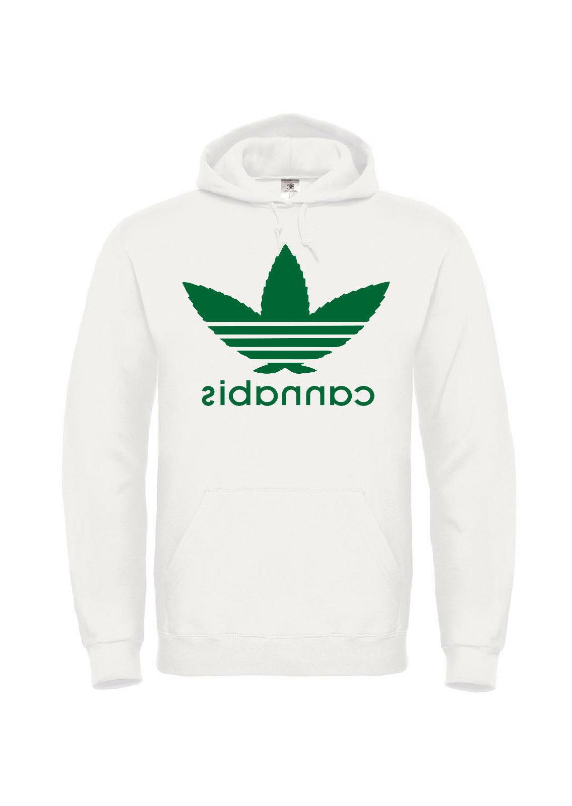 felpa cannabis adidas idea regalo happiness unisex