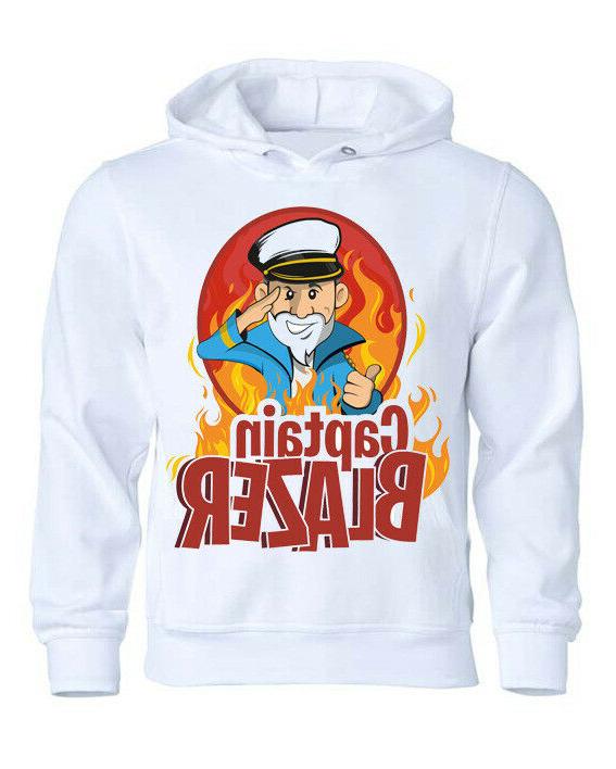 felpa cappuccio bambino adulto captain blazer youtuber