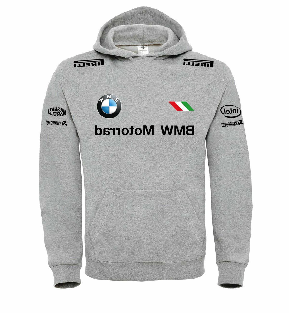 felpa cappuccio bmw m power moto motorrad
