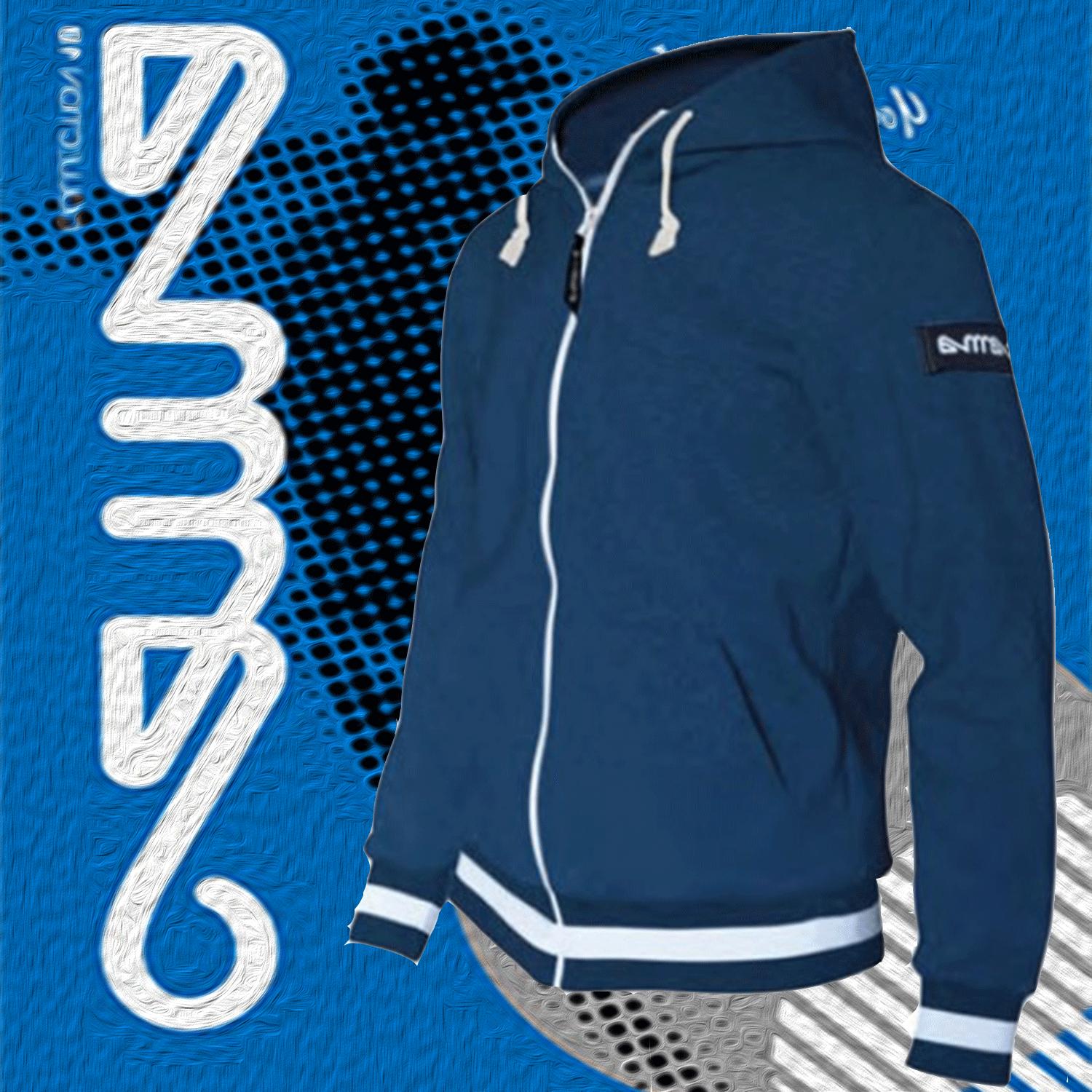 felpa cappuccio e zip uomo sport tempo