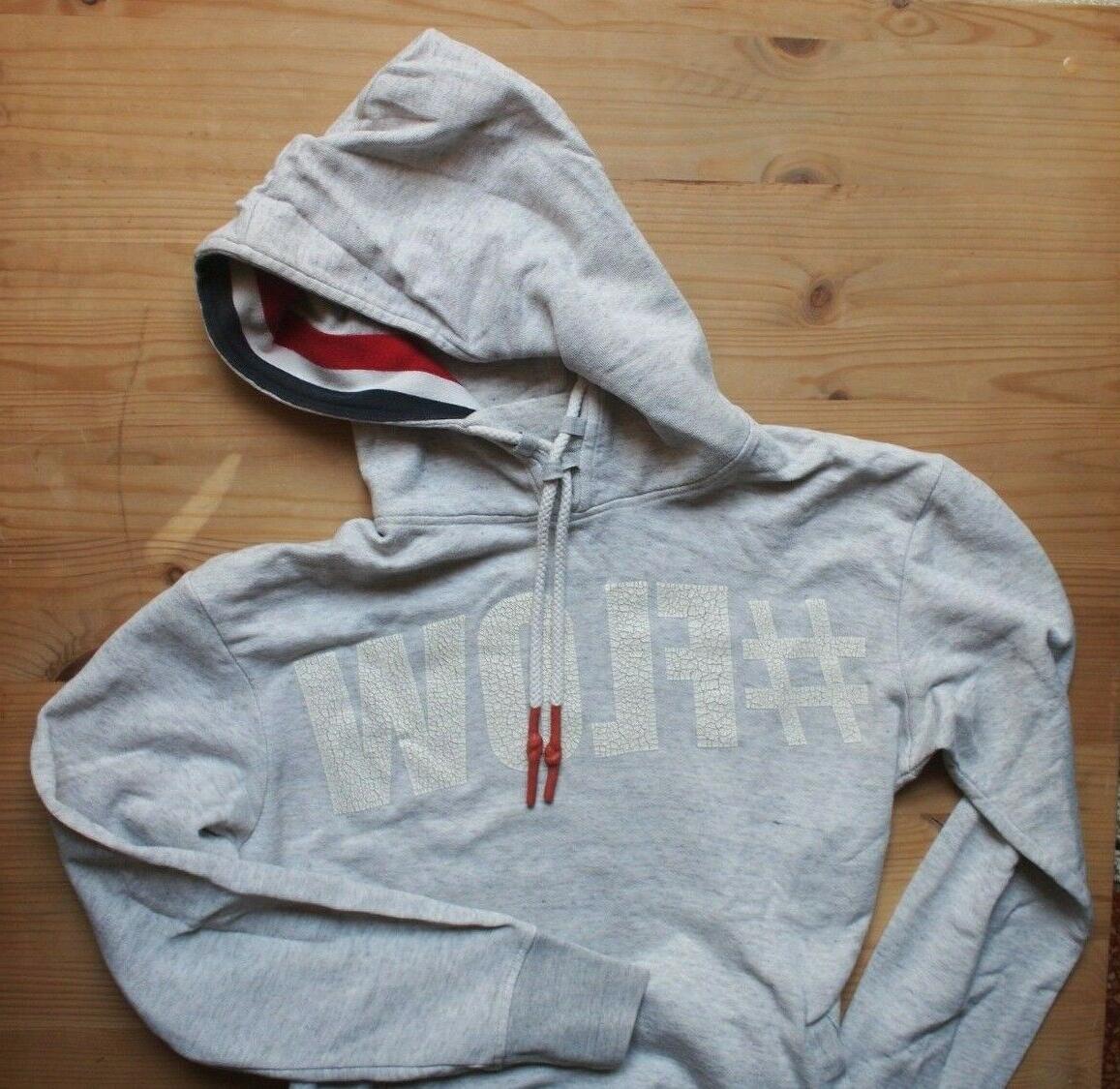 felpa cappuccio flow grigio casual cotone taglia
