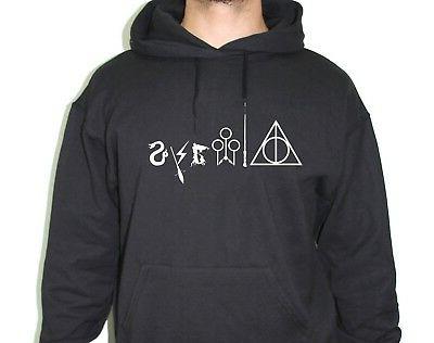 felpa cappuccio harry potter always quidditch hogwarts