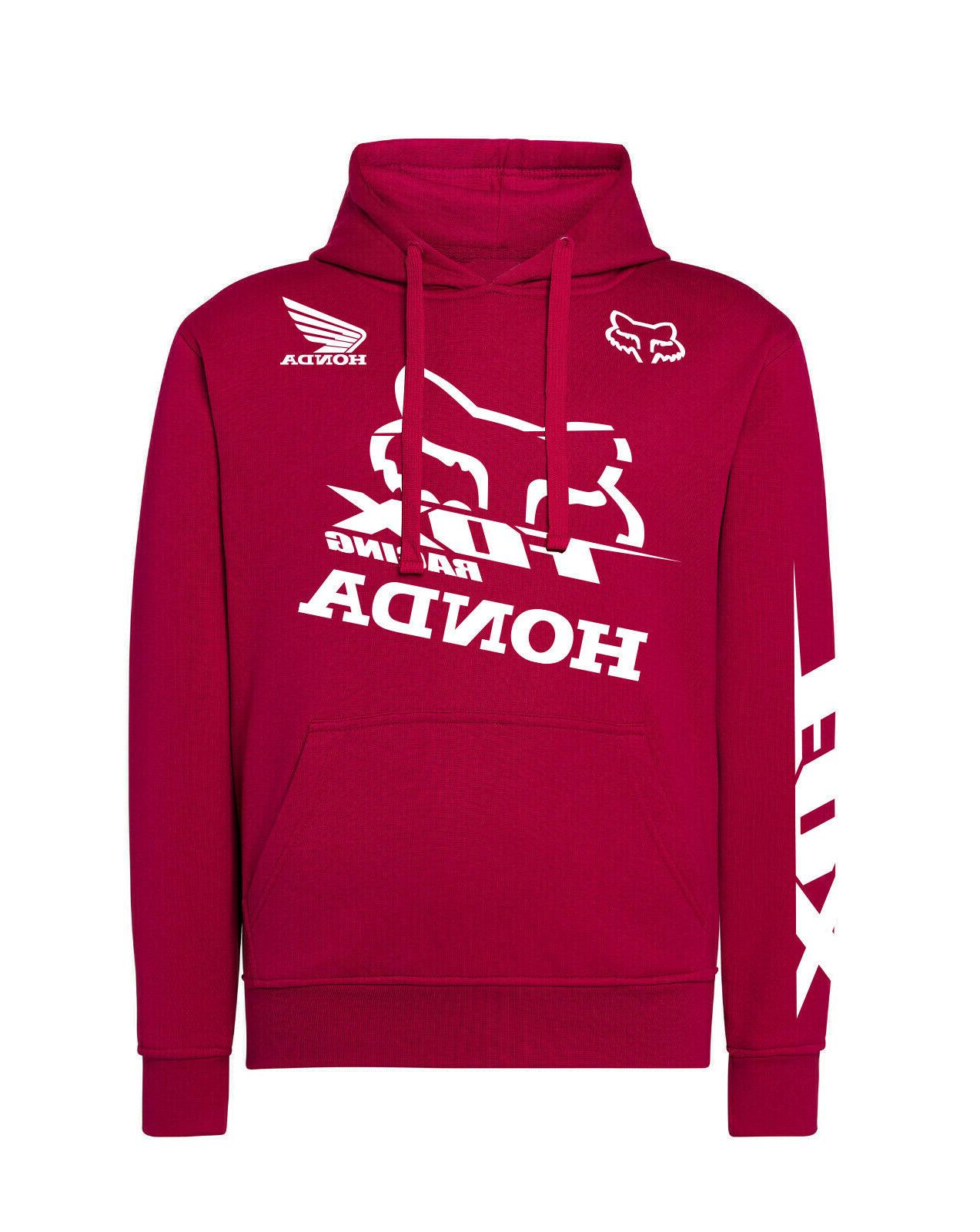 felpa cappuccio honda fox racing s m