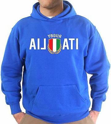 felpa cappuccio kj1665 italia rugby sei nazioni
